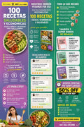 100 Recetas para Resolver tus Comidas del Día Fáciles, Económicas y Saludables  Desayunos, Almuerzos, Cenas y Postres listos en minutos
